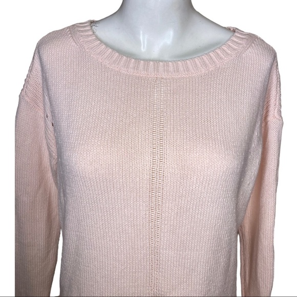 AnnTaylor Pink Knotted Sweater with Side Bow Knots XS fits like a M - Picture 2 of 9